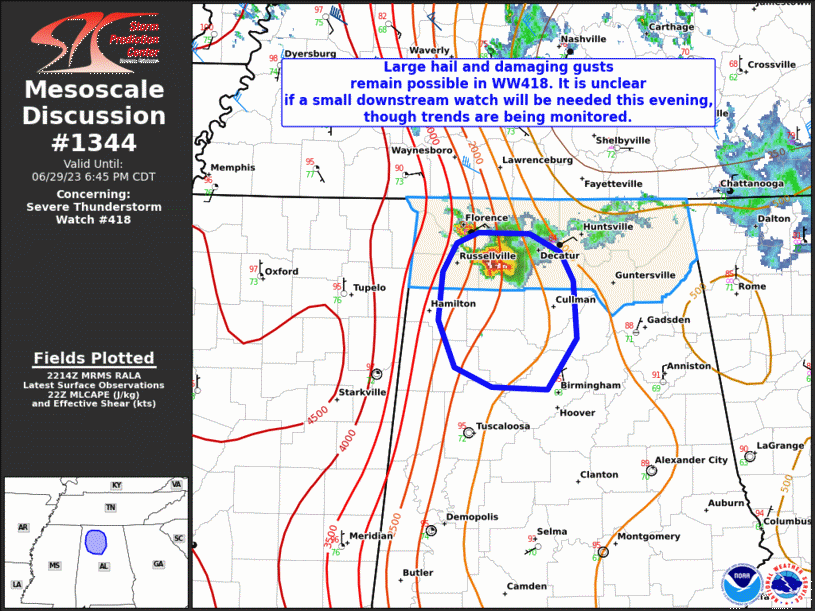 Mesoscale Discussion 1344