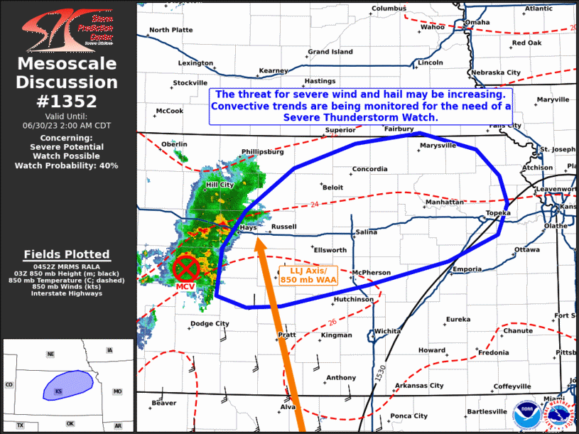 Mesoscale Discussion 1352