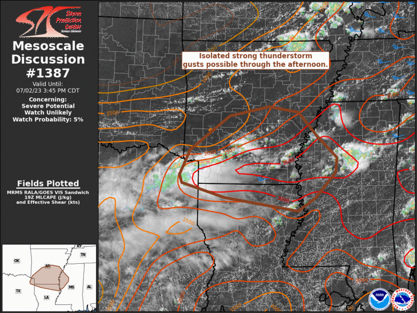 Mesoscale Discussion 1387