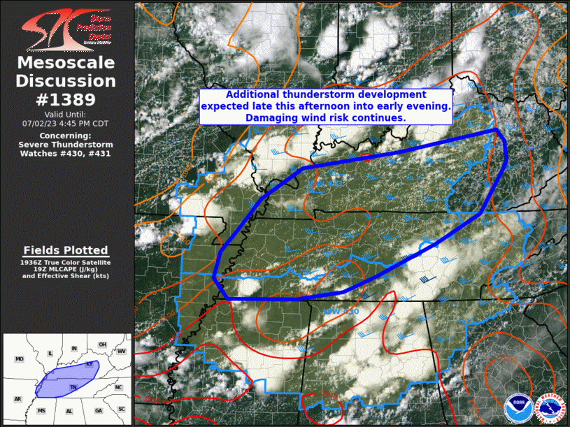 Mesoscale Discussion 1389