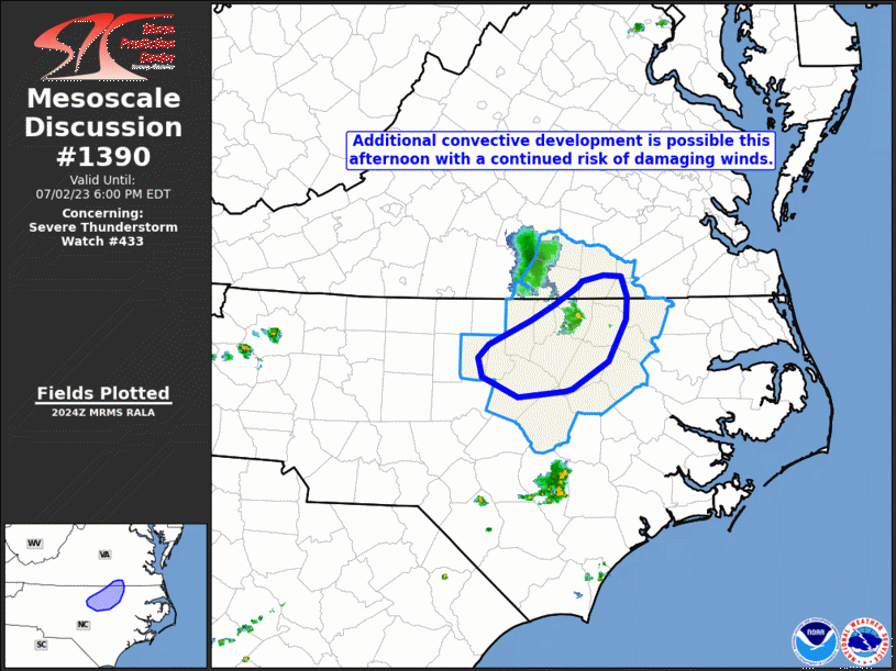 Mesoscale Discussion 1390