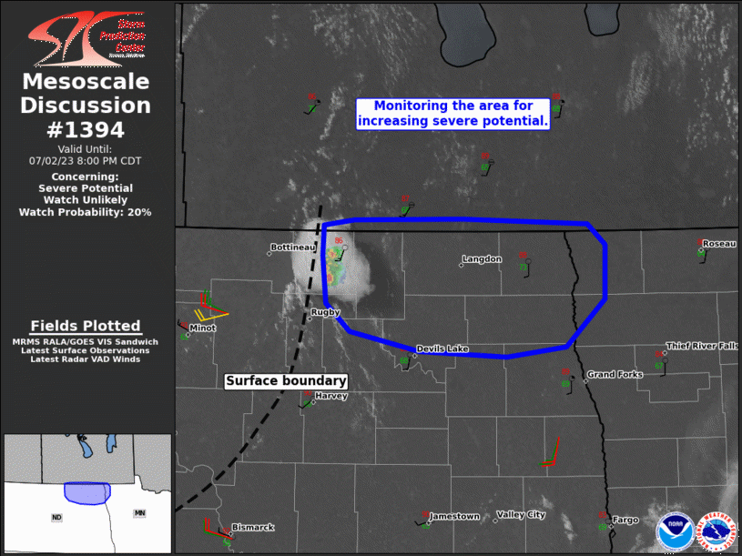 Mesoscale Discussion 1394