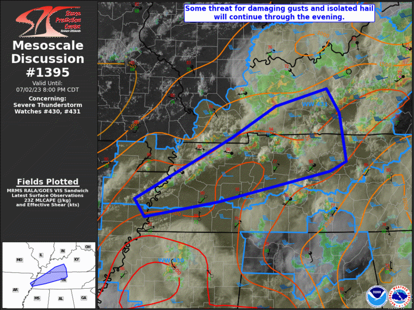 Mesoscale Discussion 1395