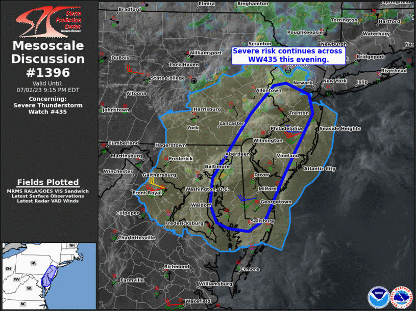 Mesoscale Discussion 1396