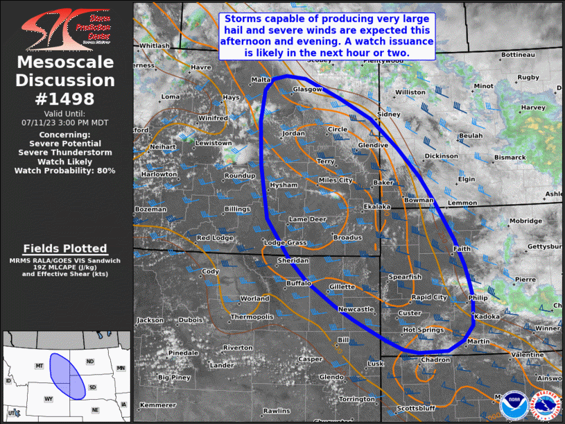 Mesoscale Discussion 1498