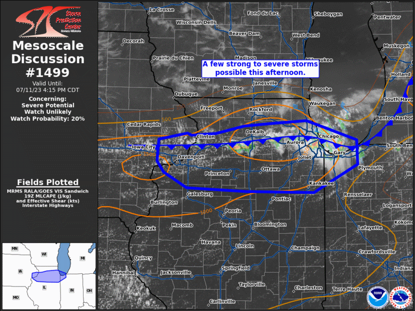 Mesoscale Discussion 1499