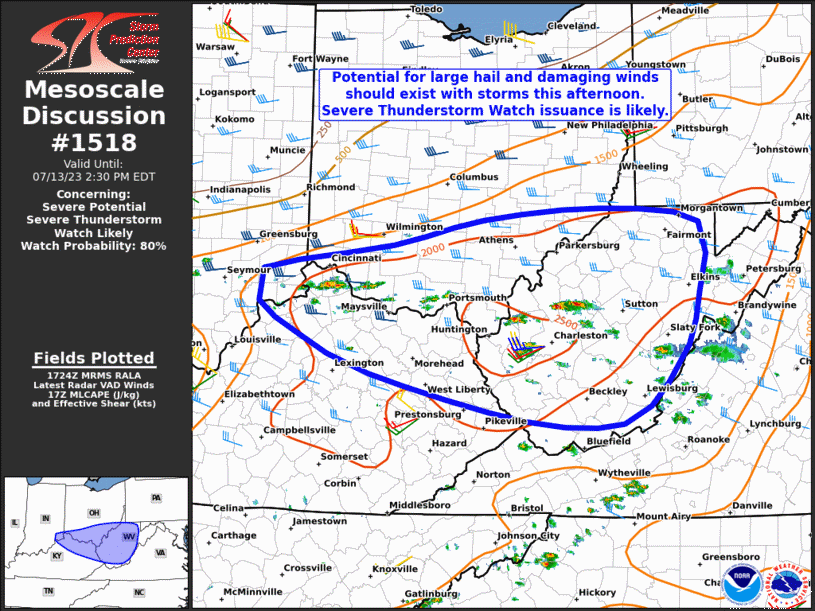 Mesoscale Discussion 1518