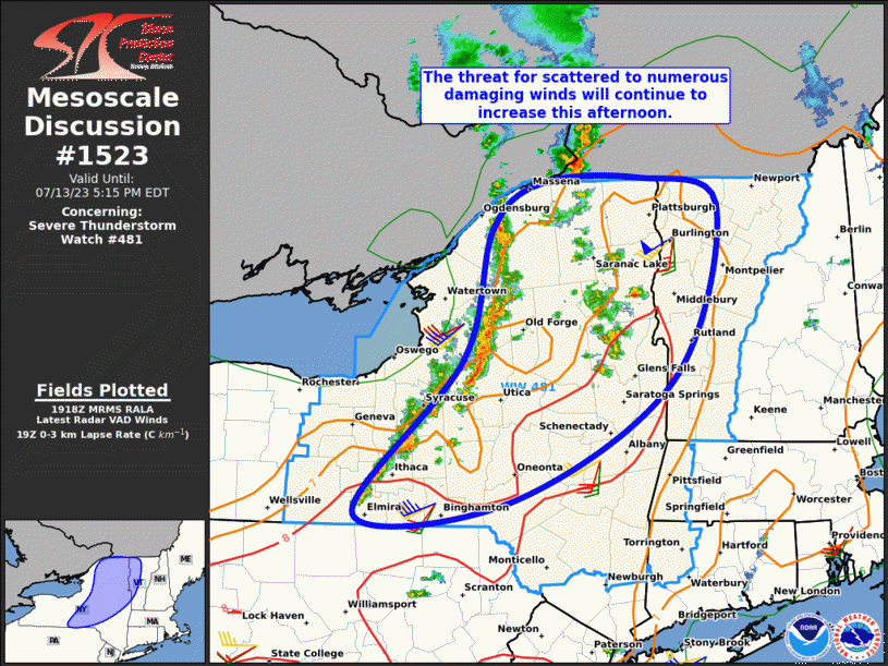 Mesoscale Discussion 1523