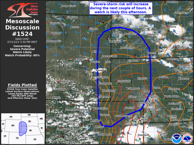 Mesoscale Discussion 1524