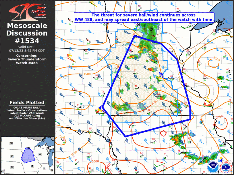 Mesoscale Discussion 1534