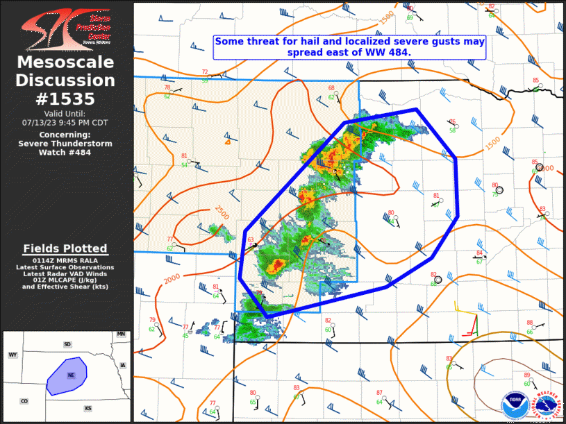 Mesoscale Discussion 1535