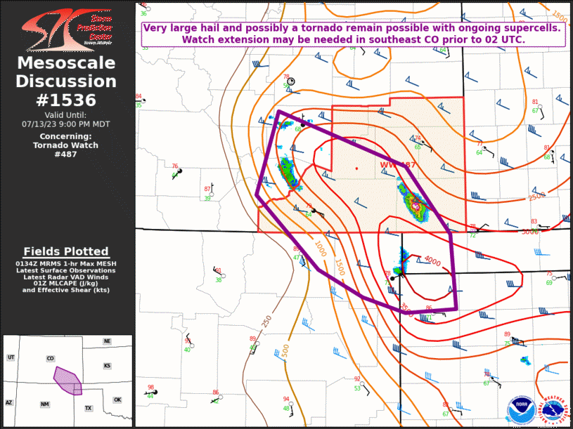 Mesoscale Discussion 1536