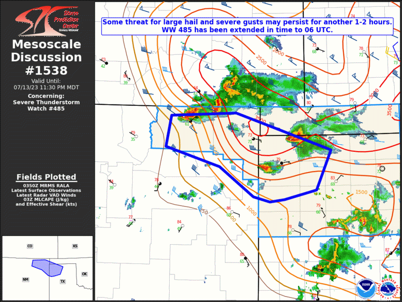 Mesoscale Discussion 1538