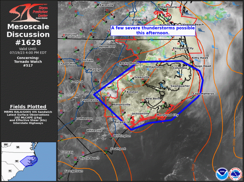 Mesoscale Discussion 1628