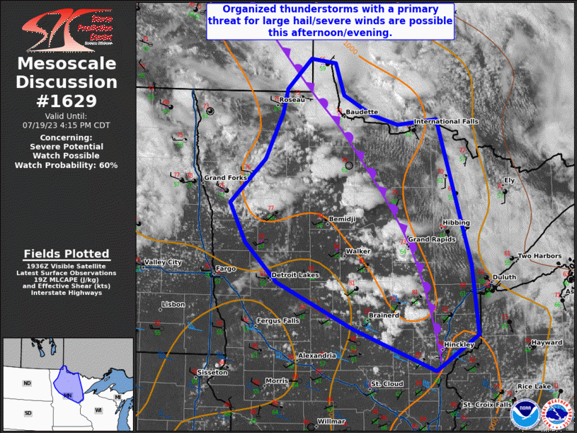 Mesoscale Discussion 1629