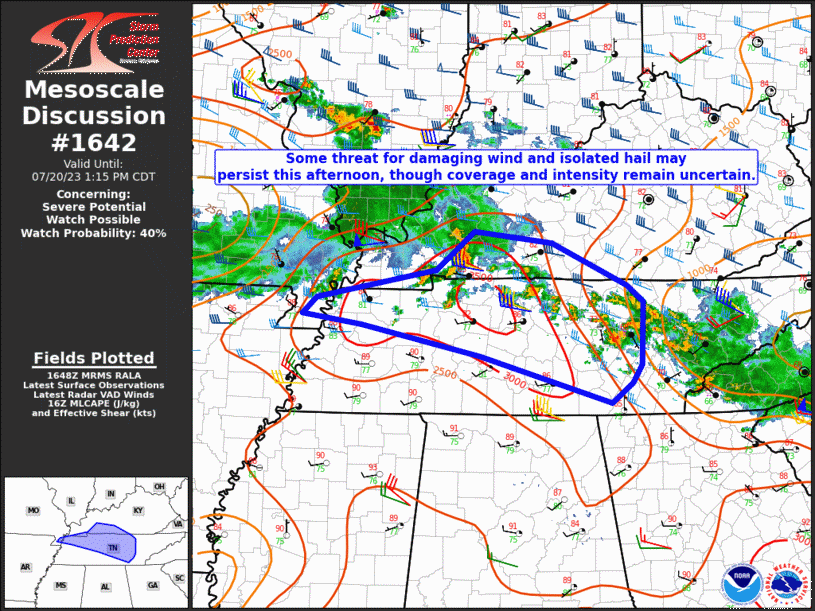Mesoscale Discussion 1642