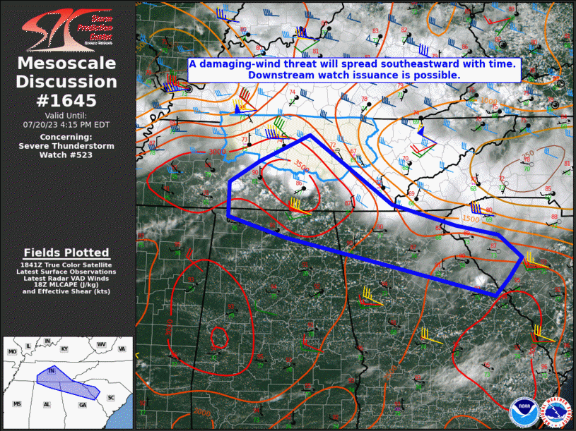 Mesoscale Discussion 1645
