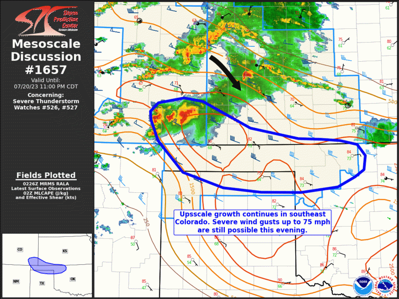 Mesoscale Discussion 1657
