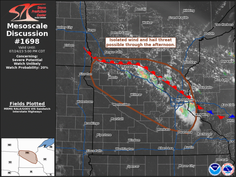 Mesoscale Discussion 1698