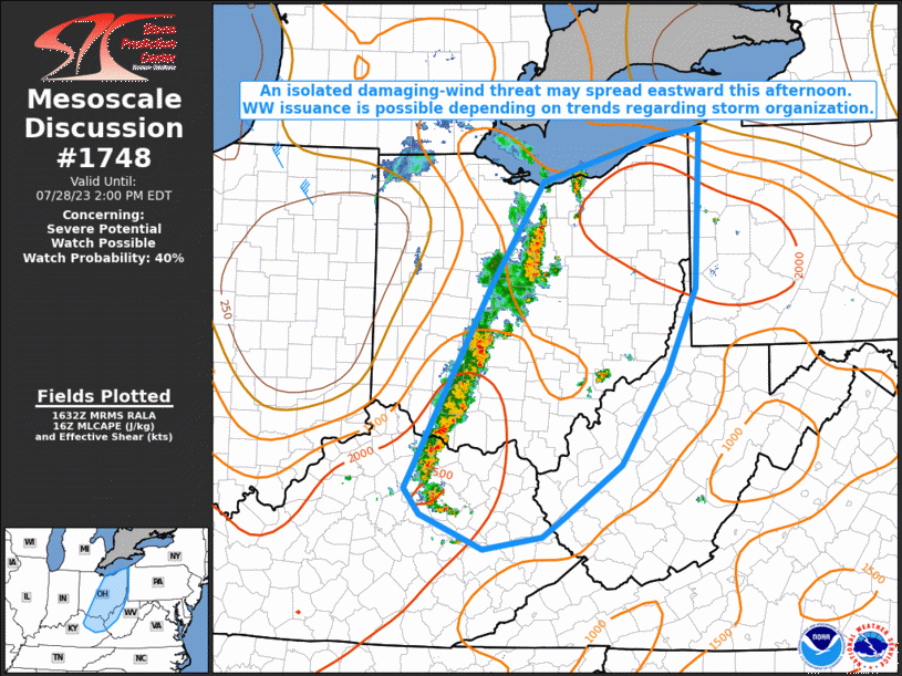 Mesoscale Discussion 1748
