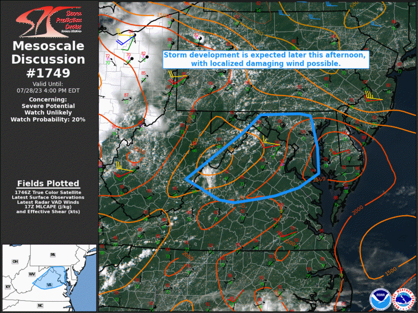 Mesoscale Discussion 1749