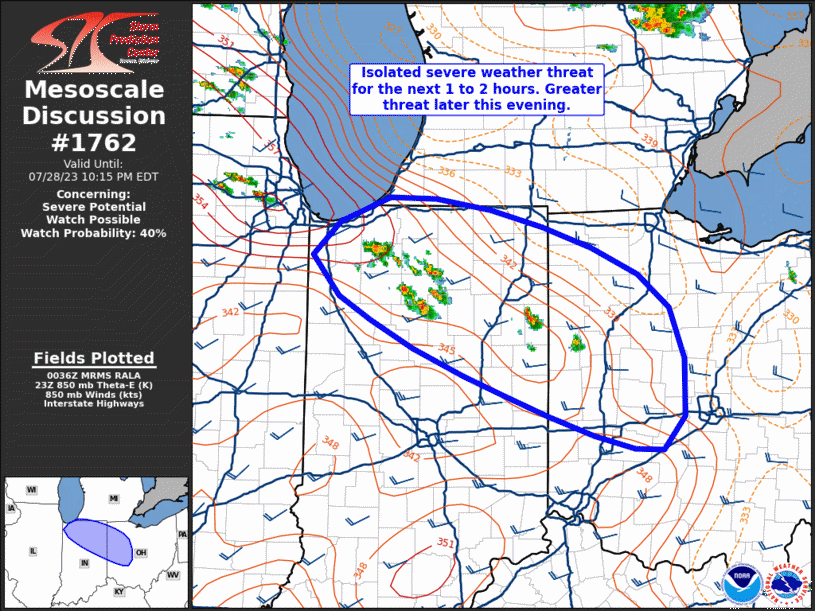 Mesoscale Discussion 1762