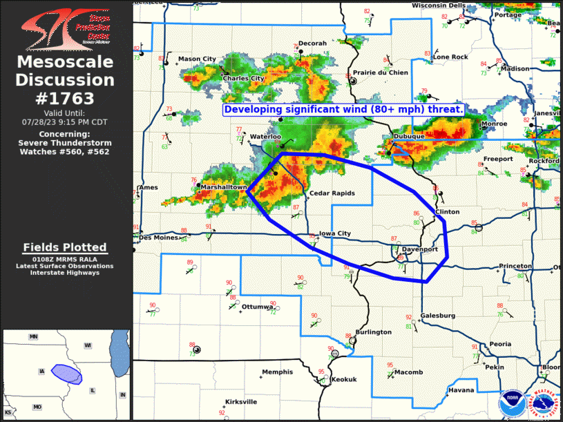 Mesoscale Discussion 1763