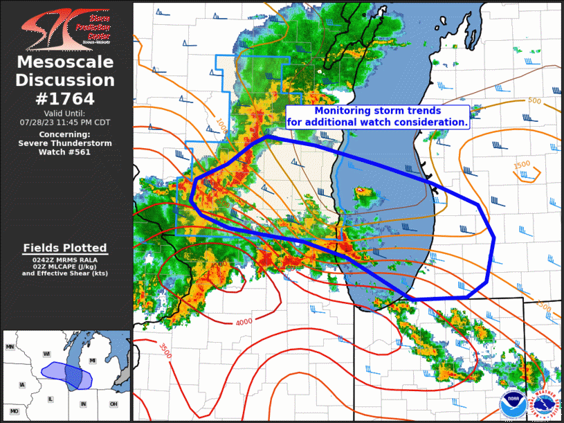 Mesoscale Discussion 1764