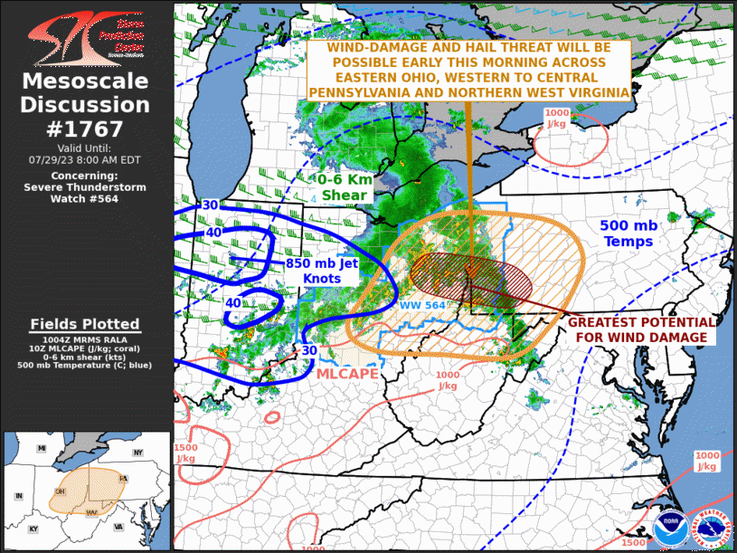 Mesoscale Discussion 1767