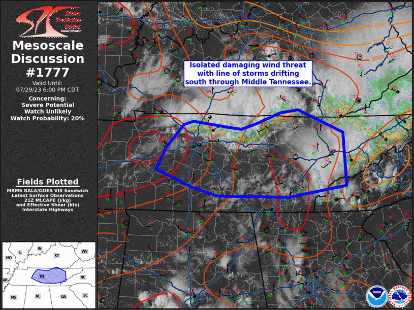 Mesoscale Discussion 1777
