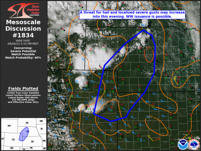 Mesoscale Discussion 1834