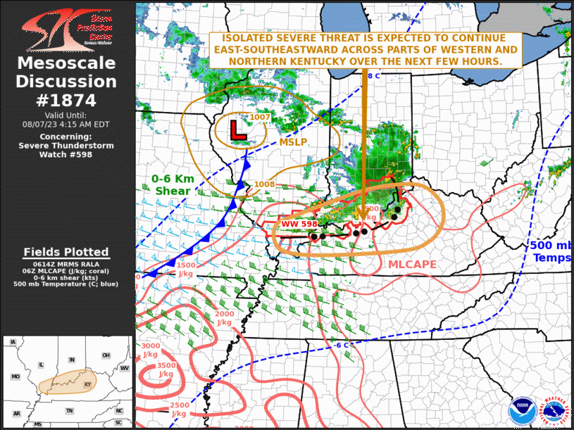 Mesoscale Discussion 1874