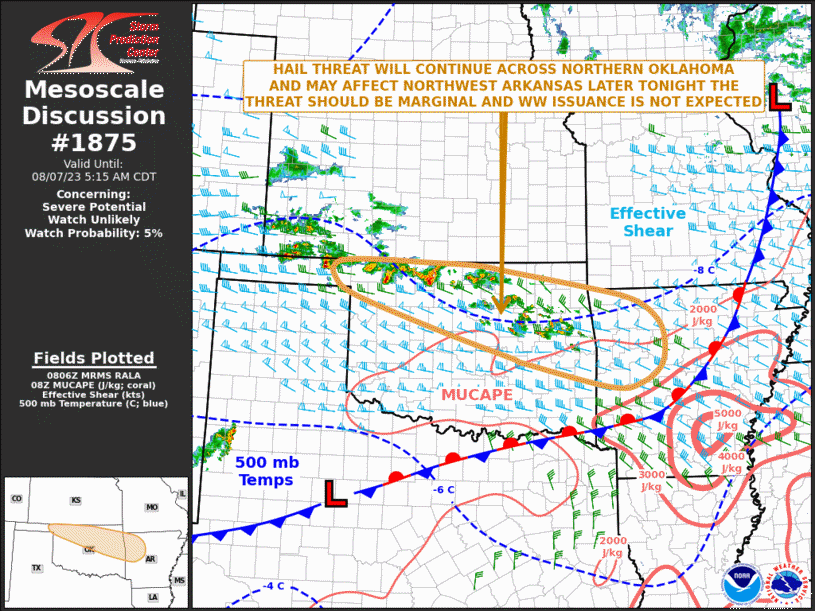 Mesoscale Discussion 1875