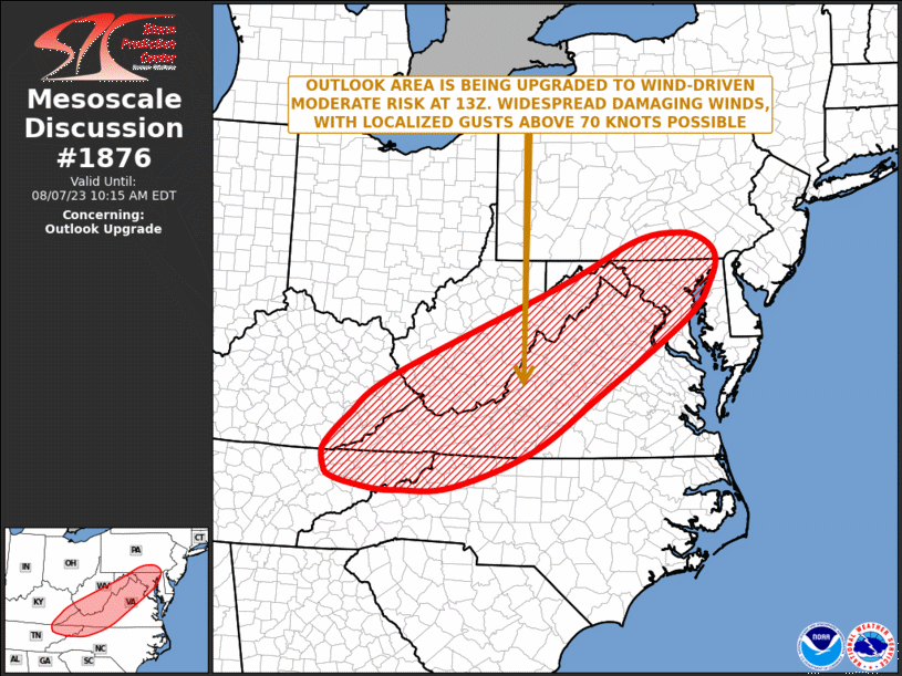 Mesoscale Discussion 1876