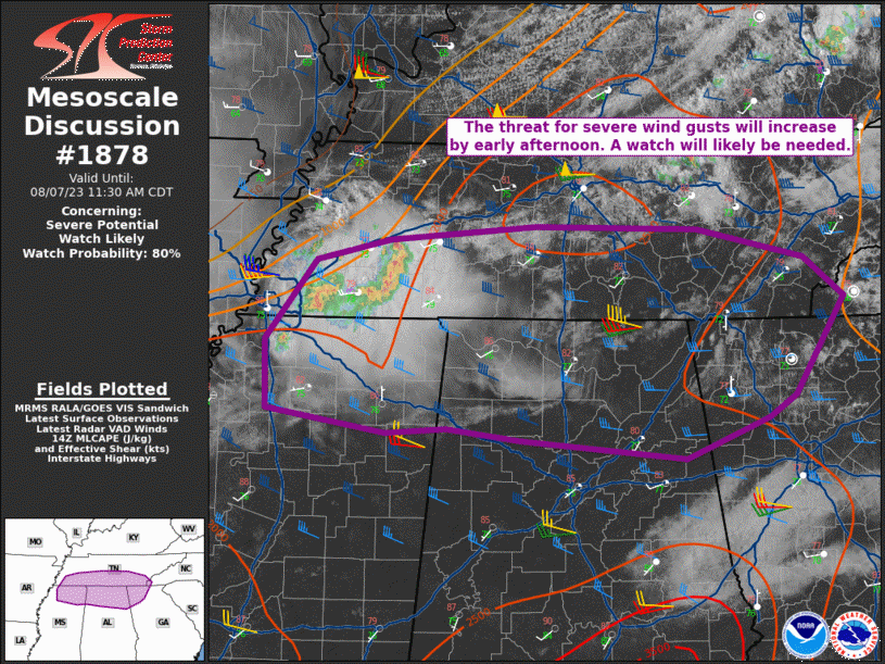 Mesoscale Discussion 1878