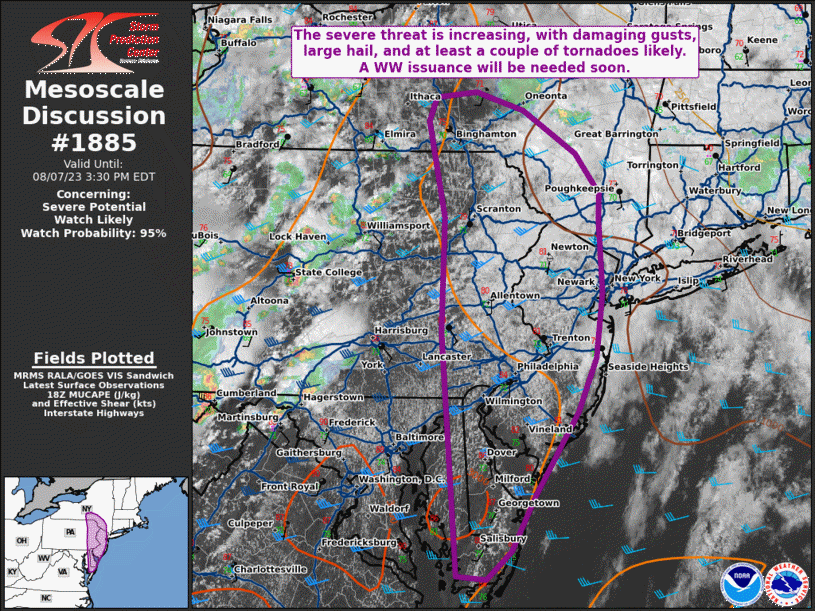 Mesoscale Discussion 1885