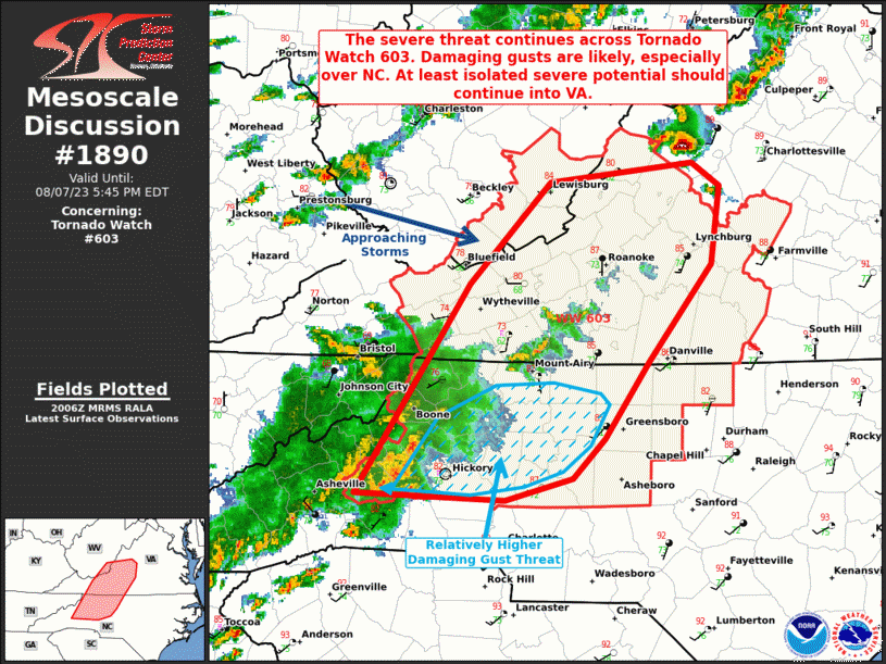 Mesoscale Discussion 1890