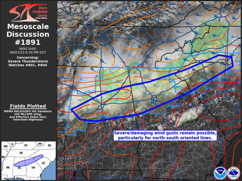Mesoscale Discussion 1891