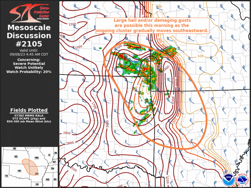 Mesoscale Discussion 2105