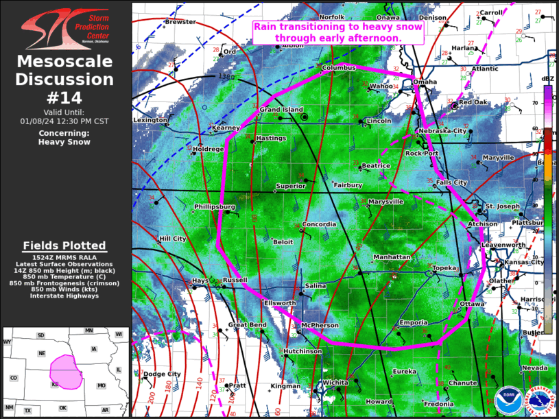 Mesoscale Discussion 14