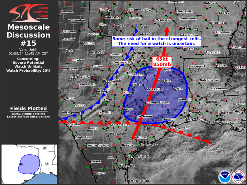 Mesoscale Discussion 15