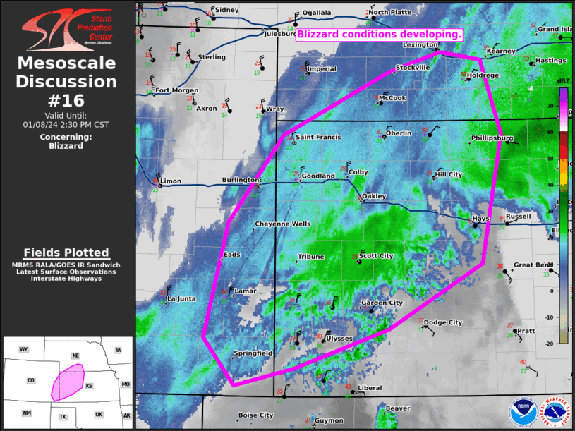 Mesoscale Discussion 16