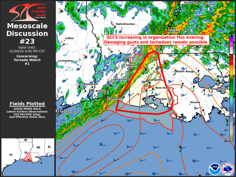 Mesoscale Discussion 23