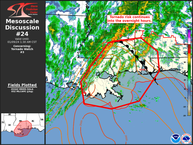 Mesoscale Discussion 24