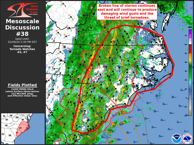 Mesoscale Discussion 38