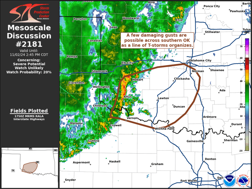 Mesoscale Discussion 2181