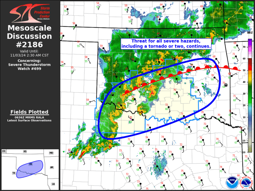 Mesoscale Discussion 2186