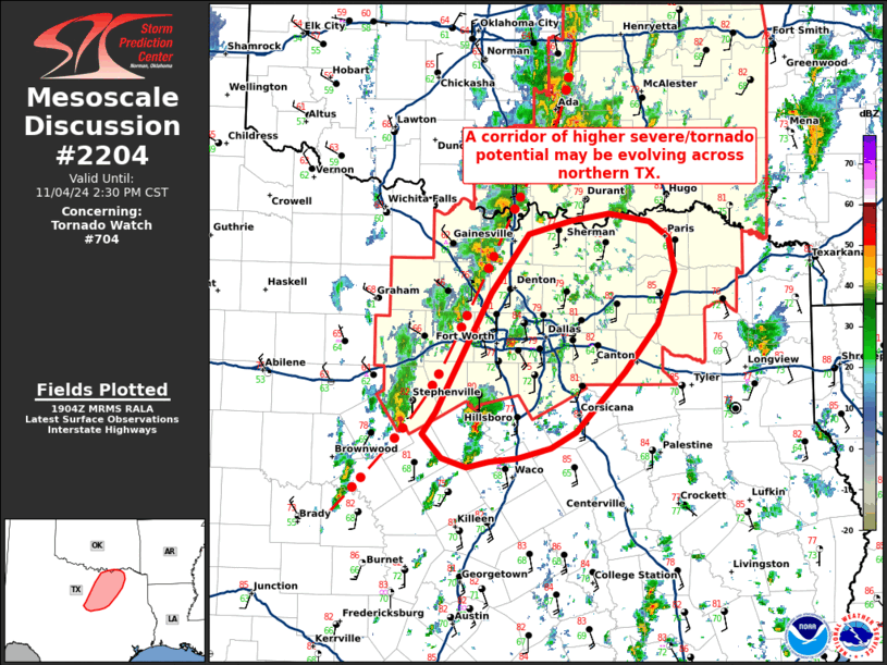 Mesoscale Discussion 2204