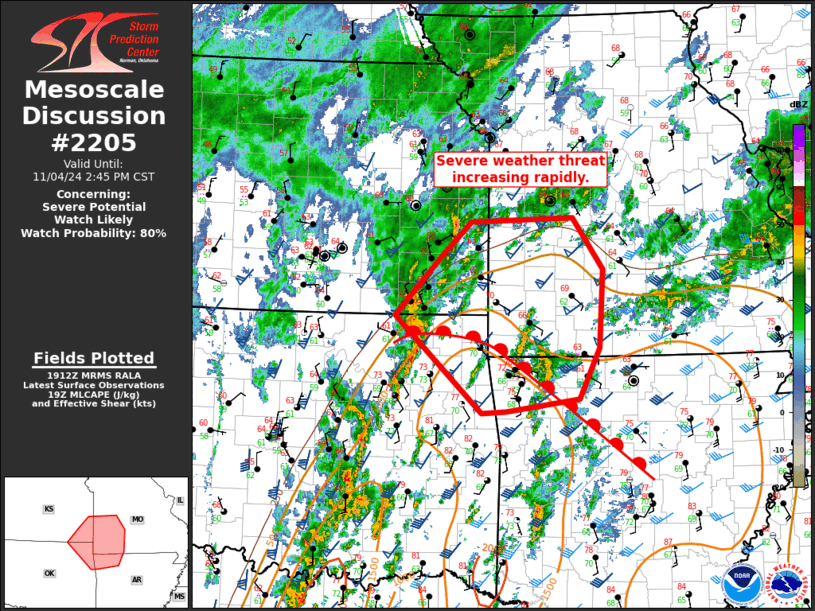 Mesoscale Discussion 2205