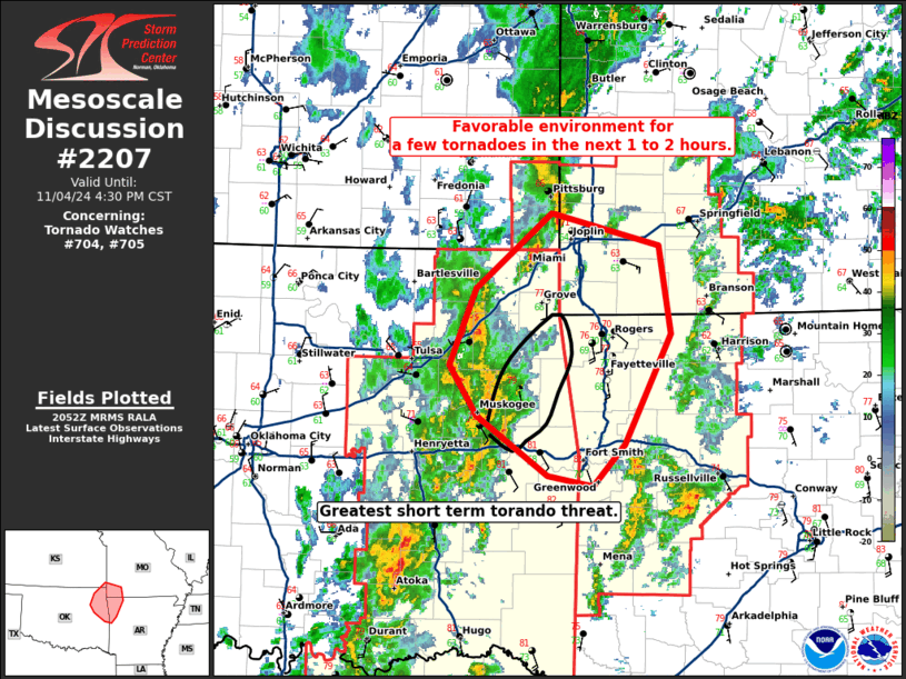 Mesoscale Discussion 2207
